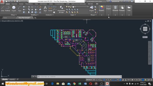 AutoCAD - Introducción a AutoCAD 2018 - Reconocimiento del espacio de trabajo смотреть онлайн