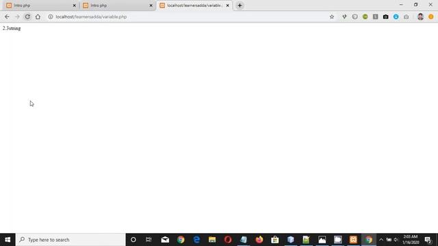 VARIABLES AND DATA TYPE IN PHP смотреть онлайн