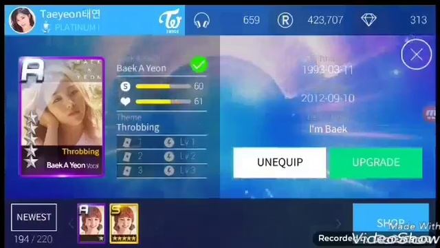 Superstar JYP - Card Upgrade Tutorial [From B to R] Baek A Yeon смотреть онлайн