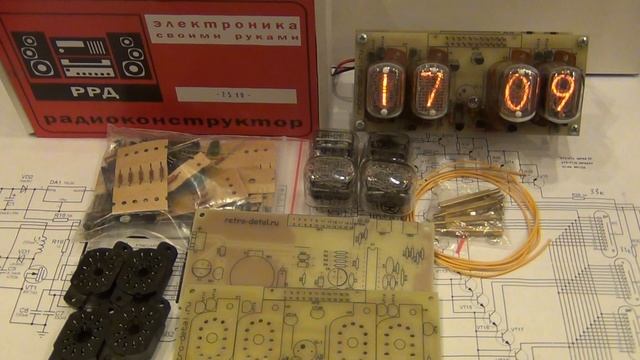 Часы на ИН-12 (Nixie clock in-12) смотреть онлайн