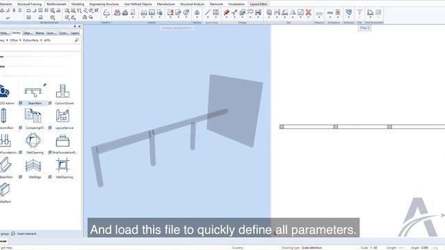 09. Save and Load Favourite File | Beam Reinforcement Python Parts in ALLPLAN смотреть онлайн