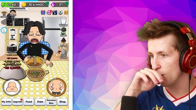 Eating EVERYTHING in Food Fighter Clicker! смотреть онлайн