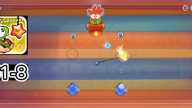 Cut the Rope Experiments : LEVEL 1-8 Gameplay смотреть онлайн
