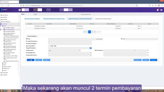 [SAKTI] Cara Input Kontrak Pembayaran Bertahap (Termin) смотреть онлайн