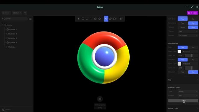 How to Export 3D Designs in Spline | Public link, PNG or JPEG , HTML and CSS смотреть онлайн