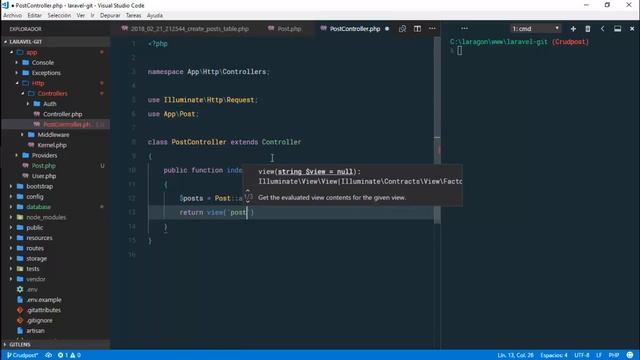 Manejo de Git básico con laravel смотреть онлайн