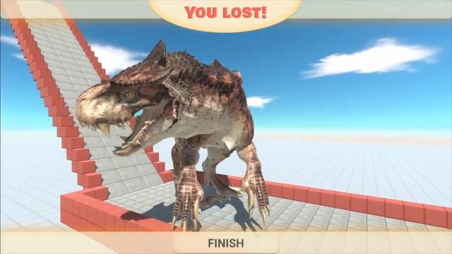 CARNOSAUR REX Eats Feeds Slow Motion (Carnivore Dinosaurs) - Animal Revolt Battle Simulator смотреть онлайн