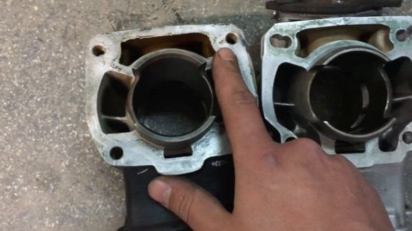 Цилиндр от картинга Rotax MAX на Rotax 122 (Aprilia RS125)