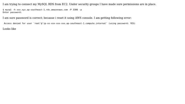 Databases: Not able to login on MySQL in AWS RDS using root (2 Solutions!!) смотреть онлайн