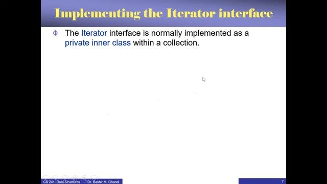 Chapter 3: Iterator & Iterable Interfaces смотреть онлайн