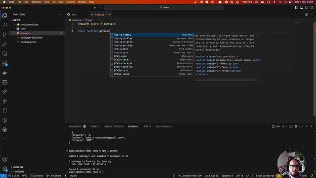 Fetching News with Node.js - Code Tutorial and Walkthrough смотреть онлайн