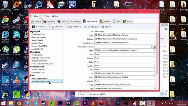 Borderlands The Pre-Sequel: Gibbed Saved Editor Revision 7 *Tutorial* смотреть онлайн