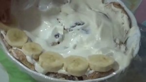 Торт из пряников, банан, сметаны-простой рецепт