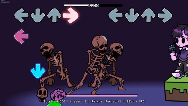 Friday Night Funkin' - Playable Atrocity - Jellybean V.S. Skeletons [FNF MODS]