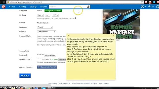 How to verify your ROBLOX account 2015 смотреть онлайн