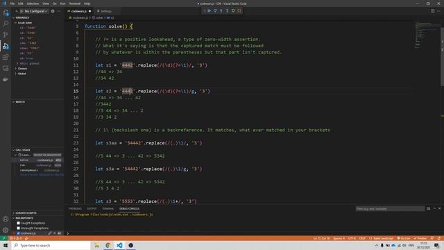 Regex - Backreference and positive lookahead ("\1" "?=") смотреть онлайн