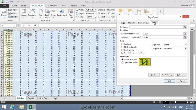 7-12: Change The Excel Print Order (Down Then Over or Over Then Down) смотреть онлайн