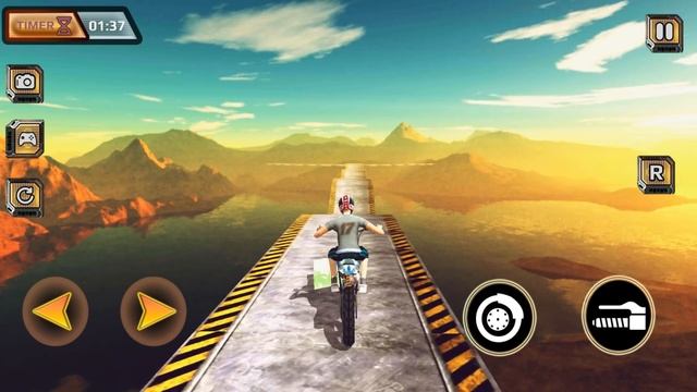 Impossible Bike BMX Tracks Stunt - Gameplay Android games - exciting bike stunts game смотреть онлайн