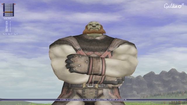 Final Fantasy XI. Galka Character Creation смотреть онлайн