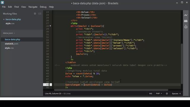 Membuat data JSON menjadi Tabel PHP смотреть онлайн