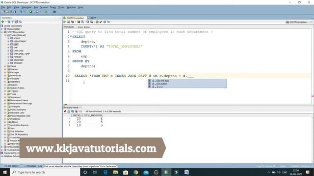 SQL query to find total number of employees in each department ?|| SQL Query Interview Question смотреть онлайн