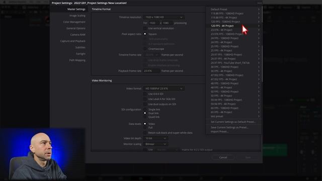 ⁉️ Where Did PROJECT SETTINGS PRESETS go in DaVinci Resolve 18? ? смотреть онлайн