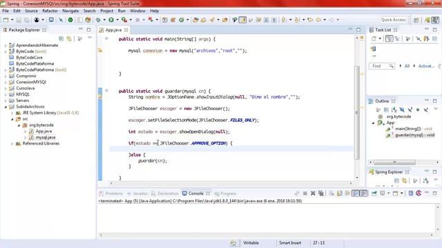 Como subir archivos con Java a una base de datos MySQL смотреть онлайн