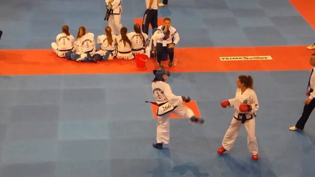 Olga Levina (RUS) v Michailidou Theognosia (GRE) - Female -57kg Sparring Final смотреть онлайн