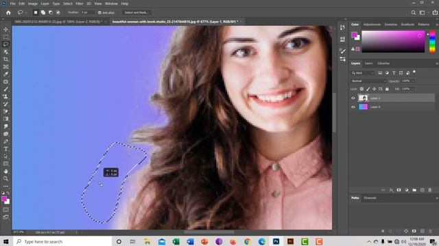 How to remove background , Adobe Photoshop 2020 , Free Tutorial , Online Course , Part - 15 смотреть онлайн