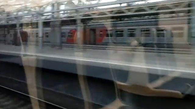 Trekhgorka - Lianozovo. A ride on Moscow city train. смотреть онлайн