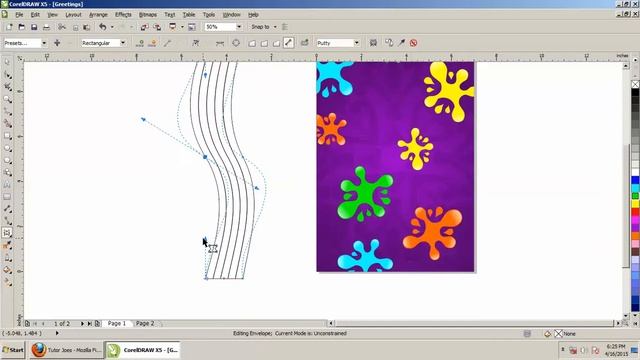 How To Create A Greeting Card Design In CorelDraw X5 Tamil Part-3 смотреть онлайн