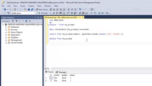 Reiniciar Id Identiy SQLServer смотреть онлайн