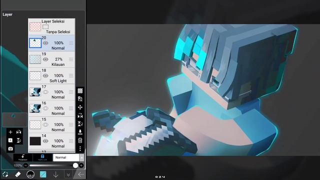 speed art - render Minecraft prisma 3D? смотреть онлайн