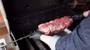 Рибай на вертеле на гриле (рецепт на газовом гриле)