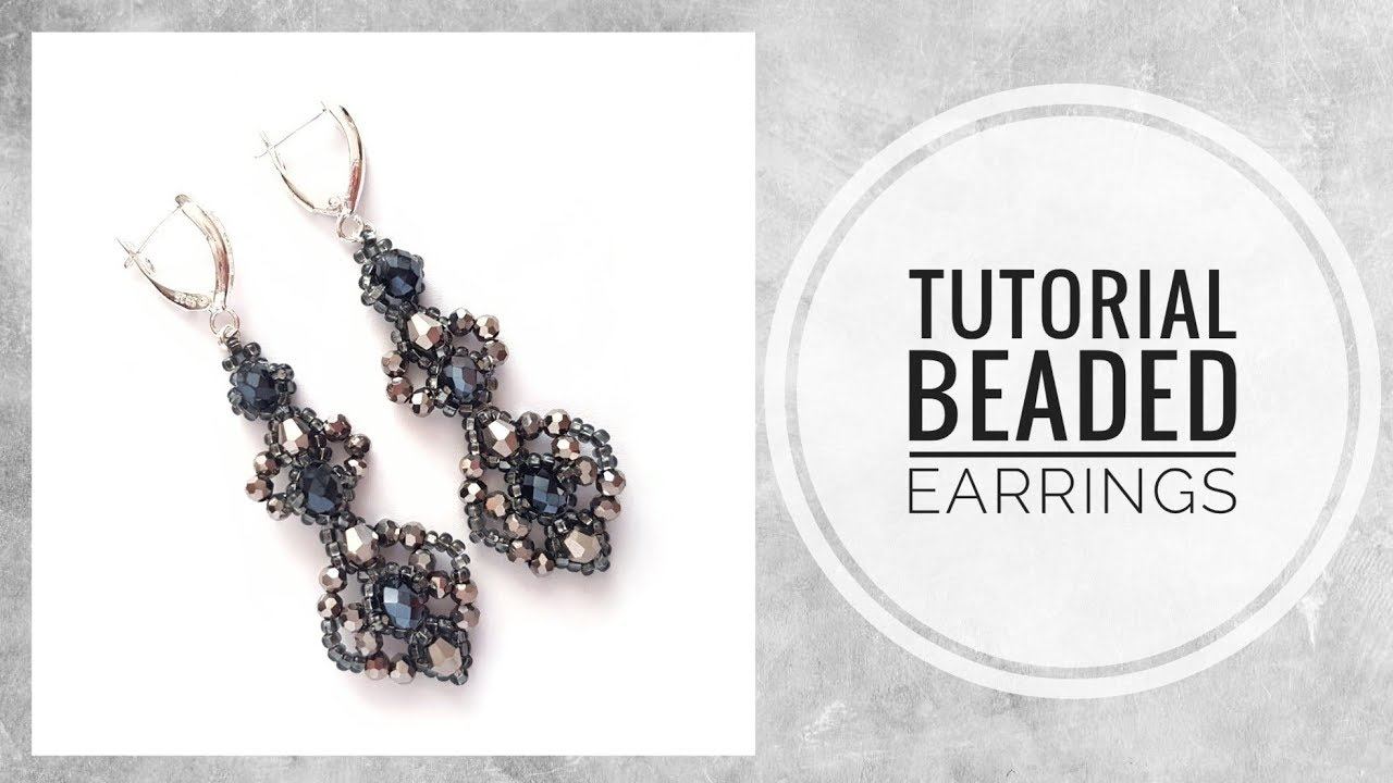 #МК - Серьги "Sparkle" из бисера | #Tutorial - Earrings "Sparkle" beaded смотреть онлайн