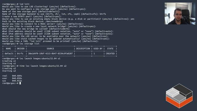 Btrfs storage and LXD смотреть онлайн