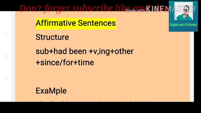 Use of past perfect continuous tense and rules for sentence construction смотреть онлайн