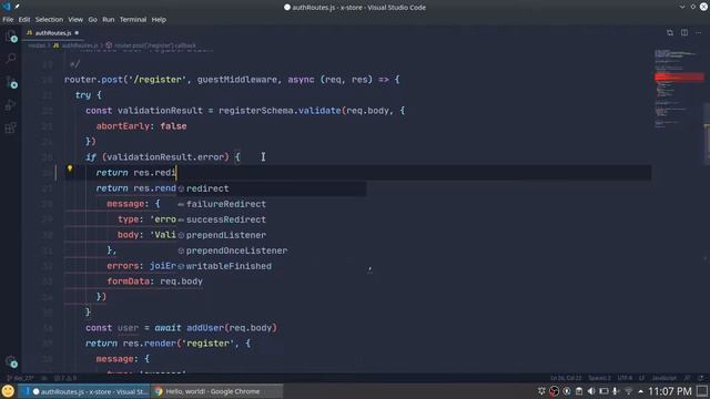 23. Node Ecommerce - Redirect Without Losing Request Data смотреть онлайн