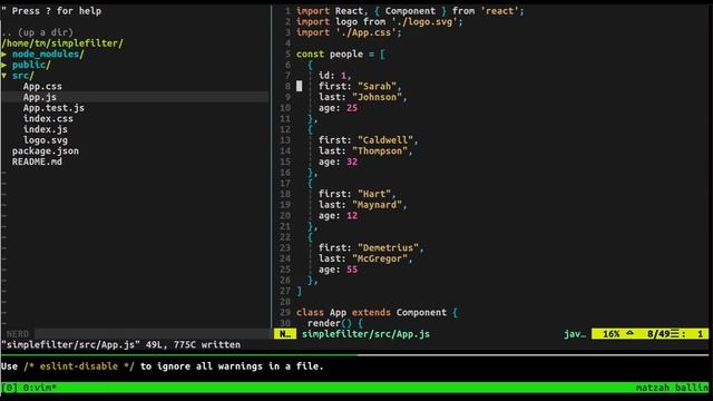 React JS Search Filter [1] смотреть онлайн