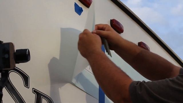 RV Vinyl Decal Installation | Installing vinyl graphics | How to put on RV vinyl lettering смотреть онлайн
