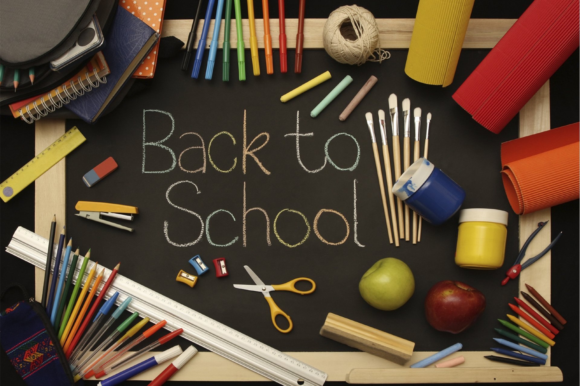 Back To School. Канцелярия в школу