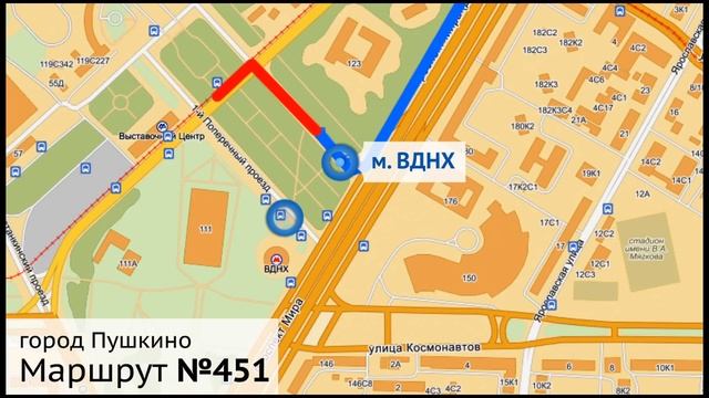 Маршрут №451 (Пушкино) смотреть онлайн