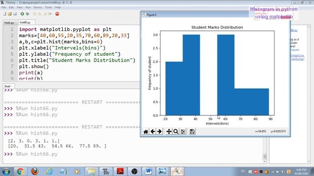 histogram in python using matplotlib | Data Visualization | CBSE XII IP CS | смотреть онлайн