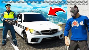 150 ЗВЁЗД РОЗЫСКА! УГНАЛ МЕРСЕДЕС C63 ПРИОРА И УСТРОИЛ ПОГОНЮ  ГТА 5 МОДЫ МУРКА