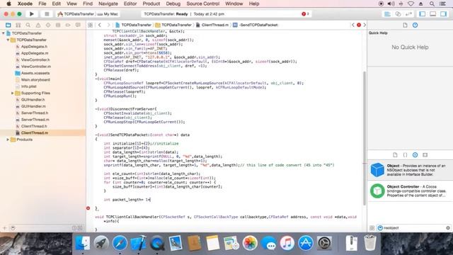 Objective-C TCP Socket: Step 6 : Create TCP Data Packet смотреть онлайн