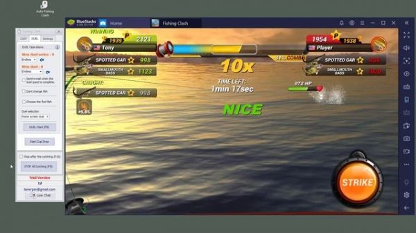 Fishing Clash Auto Catch and Click (Cast - Duel - Fishing Battle) Program.