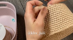 Вязаная шляпа крючком из рафии/JiJi вязание