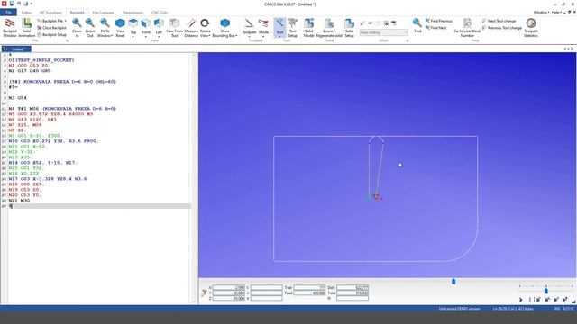 Solidcam уменьшение подачи в углах с помощью постпроцессора.Corner Feed Reduction with PostProcesso смотреть онлайн