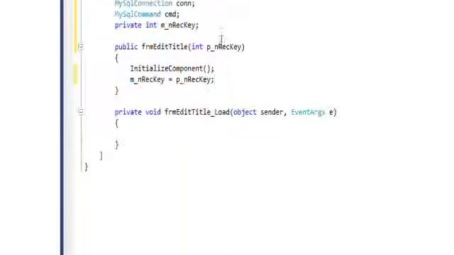 C# Edge 215 MC31 MySQL SELECT Edit Title Forms смотреть онлайн