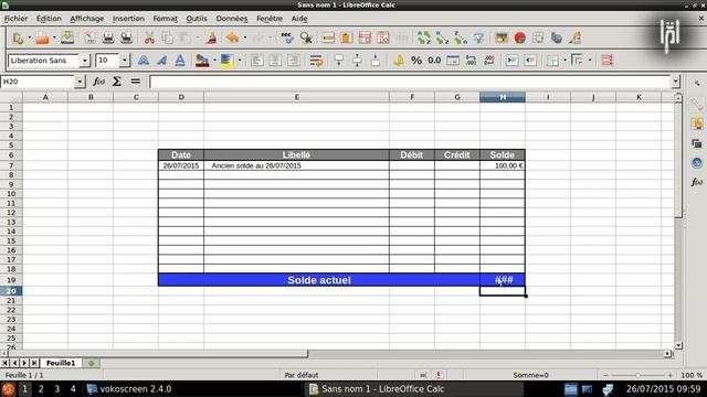 LibreOffice Calc : 01 - Compte bancaire - le relevé de compte смотреть онлайн